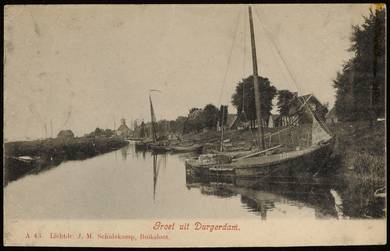 De haven aan de Durgerdammerdijk te Durgerdam, 1900 De haven aan de Durgerdammerdijk te Durgerdam, 1900